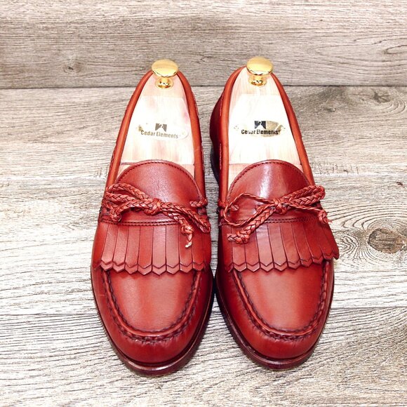 * NIB * $295 Allen Edmonds WOODSTOCK Loafer 7 D Chili * add $15 new Cedar Trees main image 3